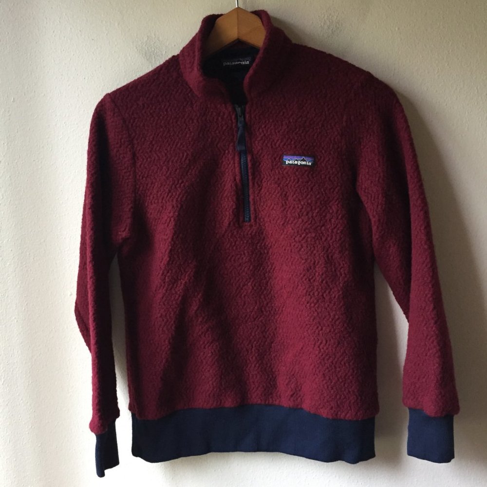 Patagonia Woolyester Fleece Pullover Oxide Red - Picture 3 of 10